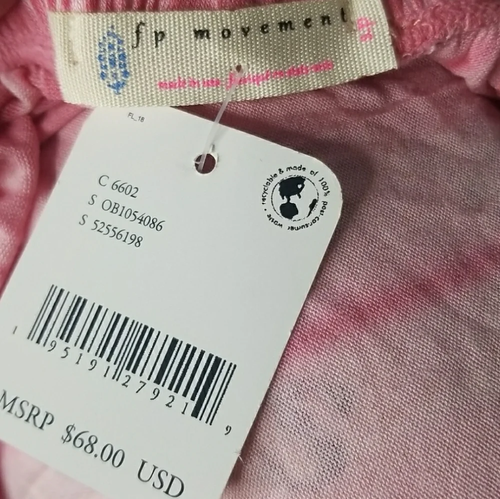 Free People Off Shoulder Tie Dye Top Size Small